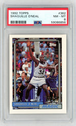 1992 Topps Shaquille O'Neal #362 PSA 8