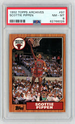 1992 Topps Archives Scottie Pippen #97 PSA 8