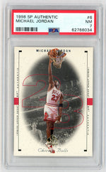 1998 SP Authentic Michael Jordan #6 PSA 7