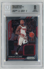 2020-21 Prizm #SSW-DLI Damian Lillard Sensational Swatches Game-Used Patch BGS 8