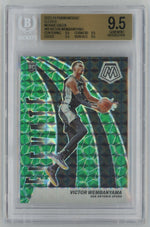2023-24 Mosaic Victor Wembanyama Green Mosaic Prizm Elevate Rookie RC #18 BGS 9.5