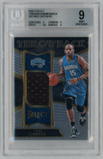 2016-17 Panini Select Vince Carter Throwback Memorabilia #32 /199 BGS 9
