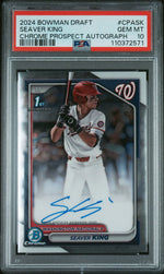 2024 Bowman Draft Chrome Seaver King #CPA-SK Auto PSA 10