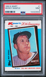 1982 Topps K-Mart Mickey Mantle #1 PSA 9