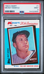1982 Topps K-Mart Mickey Mantle #1 PSA 9