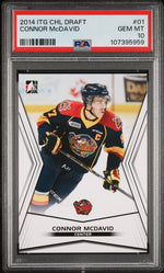 2015 Leaf In the Game Chl Draft Connor Mcdavid #1 PSA 10