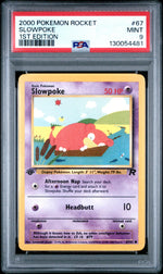 2000 Pokemon Team Rocket 1st Edition Slowpoke #67 PSA 9