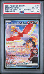 2025 Pokemon Scarlet and Violet Destined Rivals Special Illustration Rare Ethan's Ho-Oh Ex #230 PSA 8