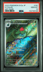 2023 Pokemon Scarlet and Violet Strength Expansion Pack 151 Japanese Art Rare Ivysaur #167 PSA 10
