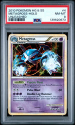 2010 Pokemon Hs Unleashed Holo Metagross #4 PSA 8