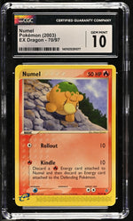 2003 Pokemon #70/97 Numel EX Dragon CGC 10