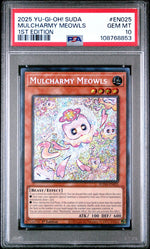 2025 Yu-Gi-Oh! Suda-Supreme Darkness 1st Edition Mulcharmy Meowls #EN025 PSA 10
