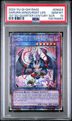 2024 Yu-Gi-Oh! Ra02-25th Anniversary Rarity Collection II 1st Ed-Quarter Century Scr. Garura Wngs Rsnt Life #EN024 PSA 10