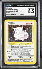 1999 Pokemon #5/102 Clefairy Base Set Holo CGC 8.5