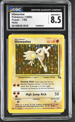 1999 Pokemon #7/62 Hitmonlee Fossil CGC 8.5