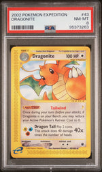 2002 Pokemon Expedition Dragonite #43 PSA 8
