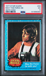 1977 Star Wars May the Force Be With You #63 PSA 5