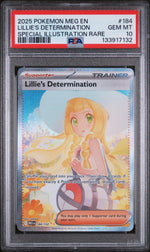 2025 Pokemon Mega Evolution Special Illustration Rare Lillie's Determination #184 PSA 10