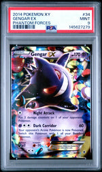 2014 Pokemon XY Phantom Forces Gengar Ex #34 PSA 9