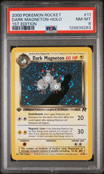 2000 Pokemon Team Rocket 1st Edition Holo Dark Magneton #11 PSA 8