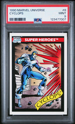 1990 Marvel Universe Super Heroes Cyclops #8 PSA 9