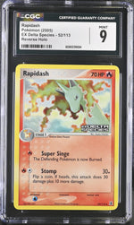 2005 Pokemon #52/113 Rapidash EX Delta Species CGC 9