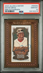 2024 Topps Allen & Ginter Mini Baseball Autographs David Ortiz #MADO PSA 10