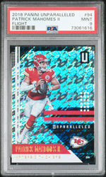 2018 Panini Unparalleled Flight Patrick Mahomes II #94 PSA 9