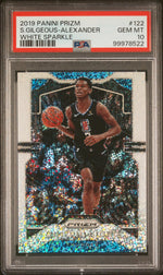 2019 Panini Prizm White Sparkle Prizm Shai Gilgeous-Alexander #122 PSA 10