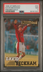 1996 Merlin Premier Gold David Beckham #92 PSA 7