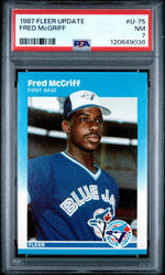 1987 Fleer Update Fred Mcgriff #75 PSA 7