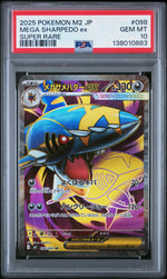 2025 Pokemon Inferno X Japanese Super Rare Mega Sharpedo Ex #098 PSA 10