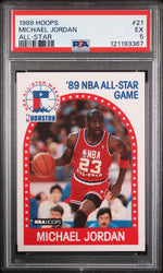1989 Hoops All Star Michael Jordan #21 PSA 5