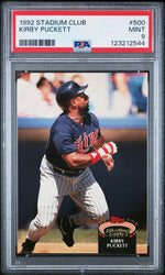 1992 Stadium Club Kirby Puckett #500 PSA 9