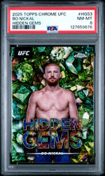 2025 Topps Chrome UFC Hidden Gems Bo Nickal #HGS3 PSA 8