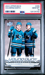 2024 Upper Deck Young Guns Macklin Celebrini/Will Smith #499 PSA 10