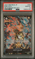 2024 One Piece Japanese Premium Booster -One Piece Card the Best- Storage Box Set Rob Lucci #093 PSA 10