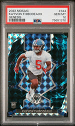 2022 Panini Mosaic Mosaic Genesis Kayvon Thibodeaux #344 PSA 10