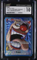 2024 One Piece #OP09-042 Buggy Emperors in New World CGC 10