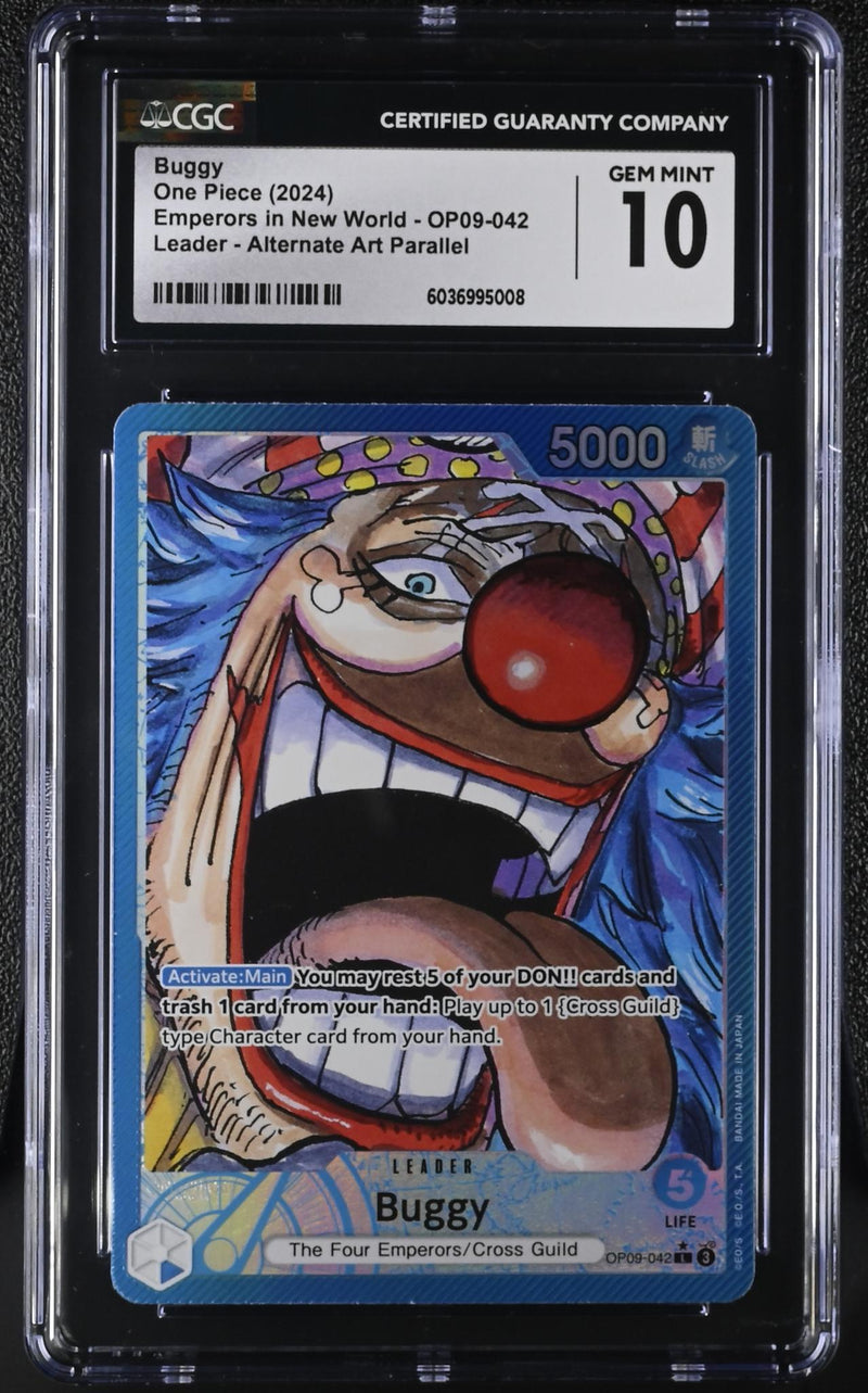 One Piece Card Game Buggy OP09-042 Emperors in New World CGC 10
