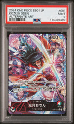 2024 One Piece Japanese Extra Booster -Memorial Collection- Alternate Art Kozuki Oden #1 PSA 9