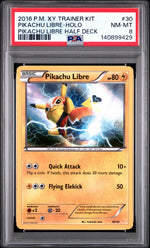 2016 Pokemon XY Trainer Kit Pikachu Libre Half Deck Pikachu Libre #30 PSA 8