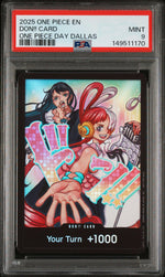 2025 One Piece Promos One Piece Day Dallas Don Card PSA 9