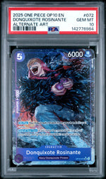 2025 One Piece Royal Blood Alternate Art Donquixote Rosinante #072 PSA 10