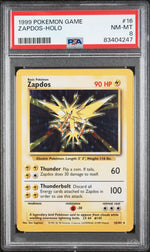 1999 Pokemon Base Set Holo Zapdos #16 PSA 8