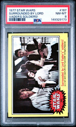 1977 Star Wars Surrounded By Lord Vader's Soldiers #167 PSA 8