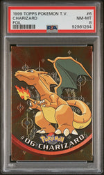 1999 Topps Pokemon Tv Foil Charizard #6 PSA 8