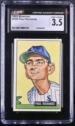 1951 Bowman #195 Paul Richards CGC 3.5