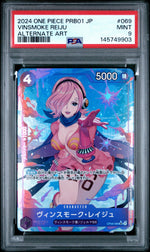 2024 One Piece Japanese Premium Booster -One Piece Card the Best- Prb01-Alternate Art Vinsmoke Reiju #69 PSA 9