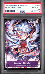 2024 One Piece Starter Deck-Purple Monkey D. Luffy Monkey D. Luffy #41 PSA 10